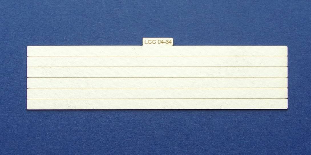 LCC 04-84 OO gauge plank panel for coal staithes type 1 Plank panel for coal staithes. Single side engraved. 